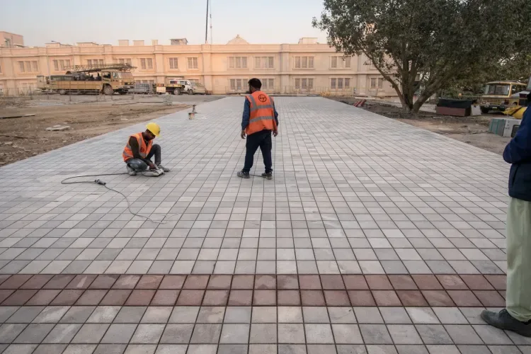 Cobbles & Sets — Commercial Public Walkway Cobblestone Installation