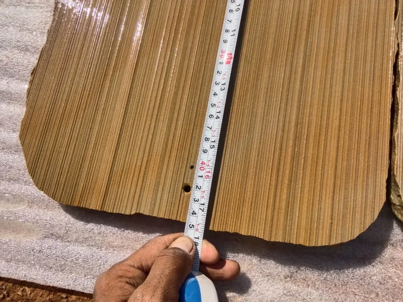 Roofing Slates — Precision Measured Slate Tile with Tape Scale